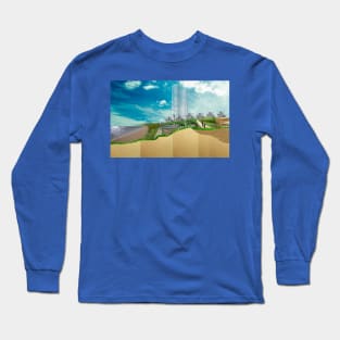 beach urban wetland Long Sleeve T-Shirt